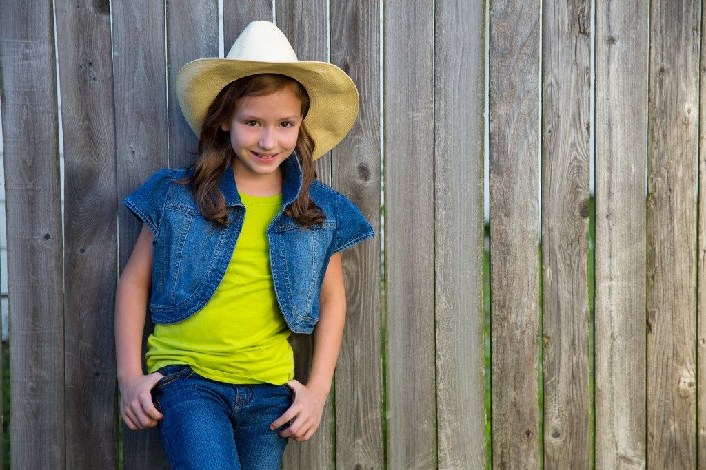 Girl wearing western clothes