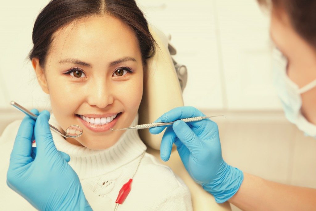woman during a dental appointment