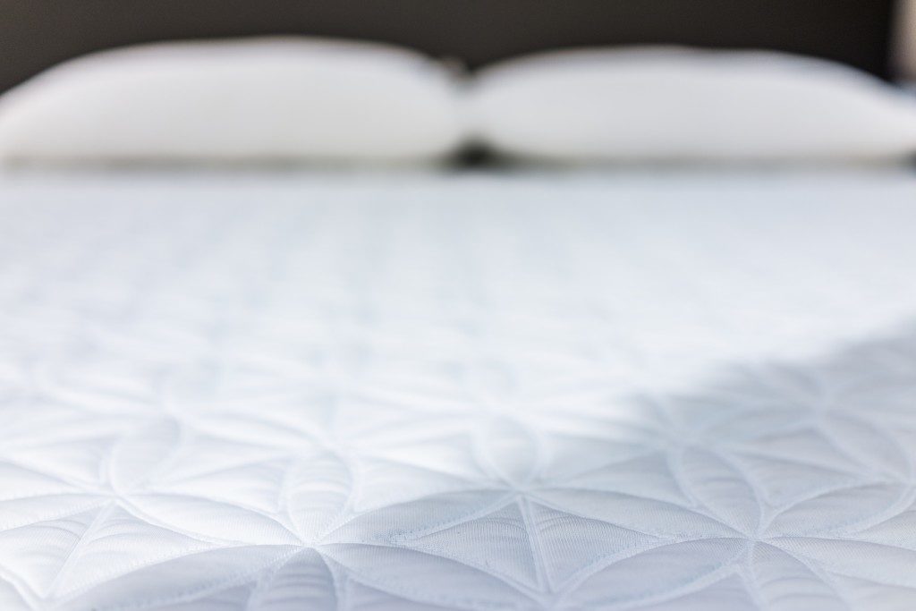 close up of mattress